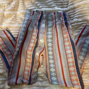 Forever 21 Multicolor Geometric Print Pants